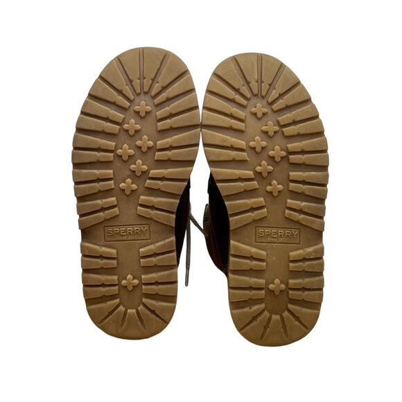 Sperry Boys Brown Lining Lace-Up Top Sider Rudder Hi Boots Size 13M - Picture 9 of 9